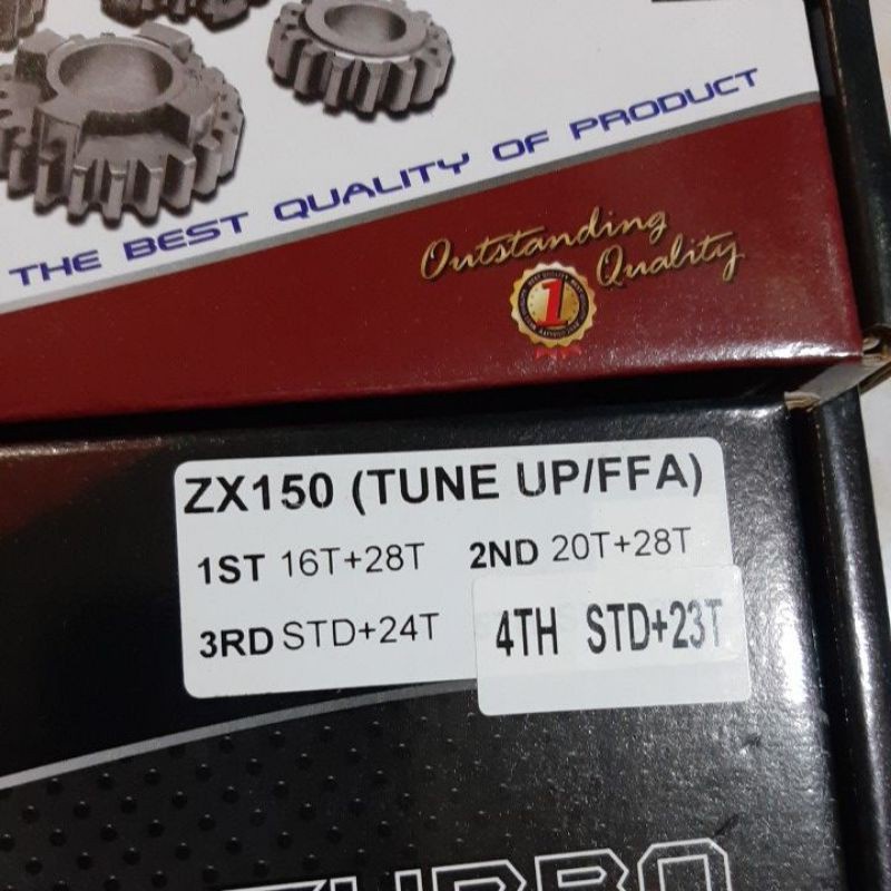 Gear box atau gear rasio ninja R atau rr Spek ninja TU atau ninja ffa dragbike 201m