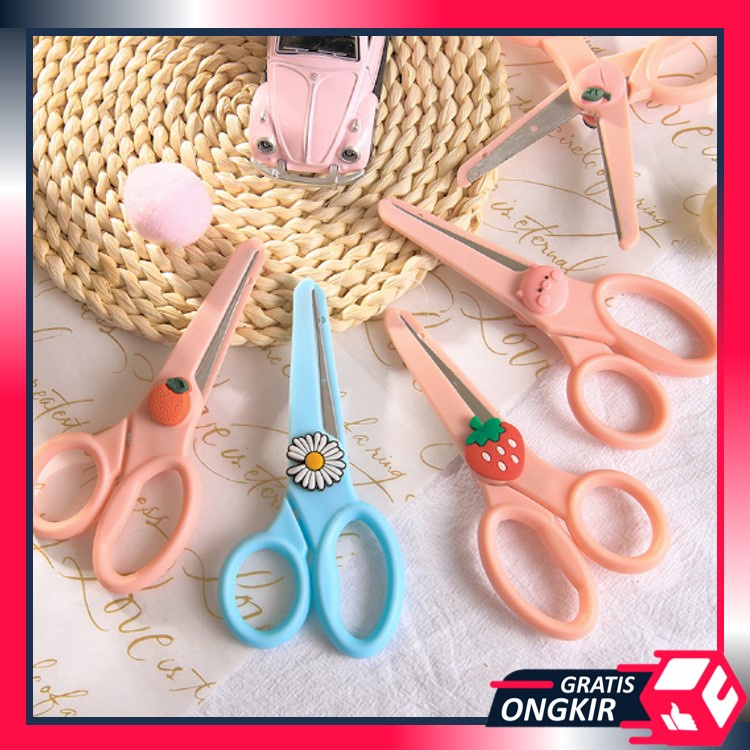 

Gratis Ongkir - H5916 Gunting Lucu / Gunting Sekolah Untuk Anak / Gunting Cute Desain Ujung Tumpul Tidak Tajam / Gunting Anak Squeezy