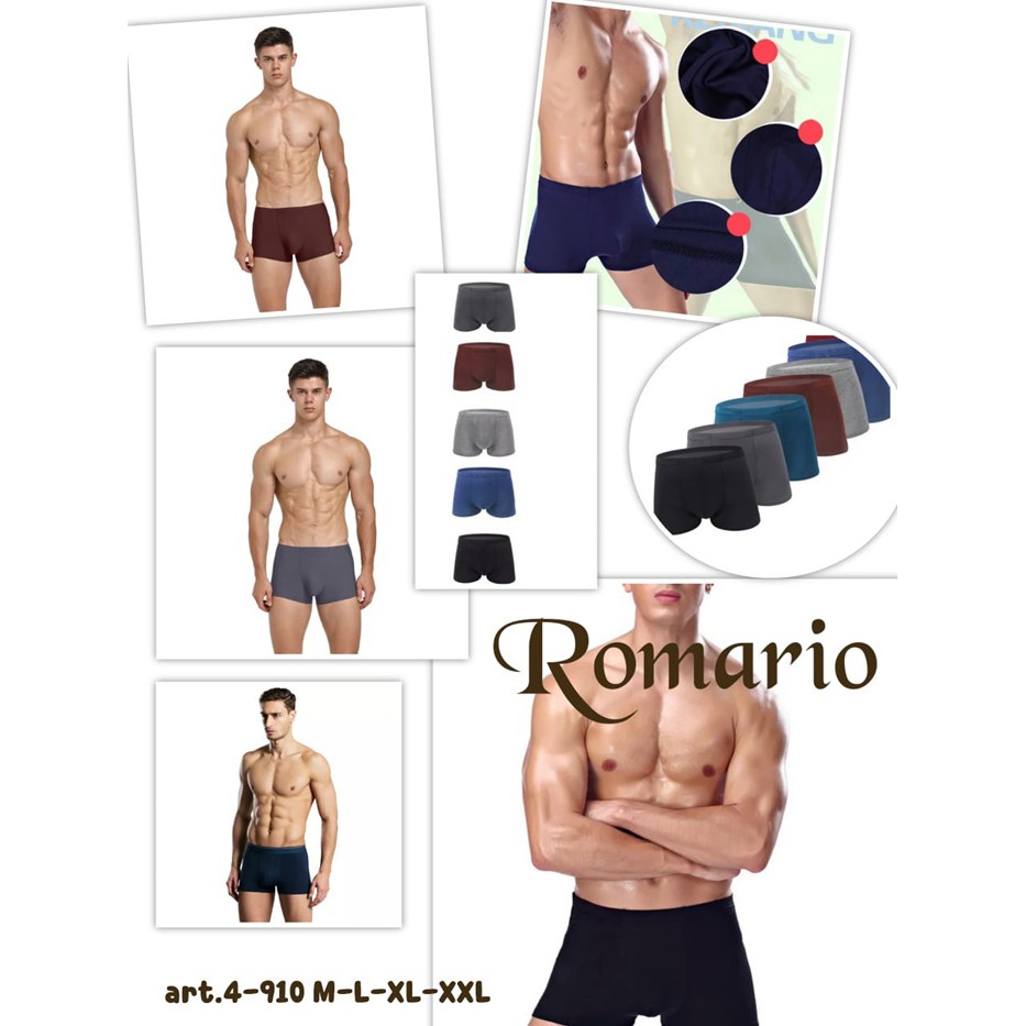 [LADIES UNDERWEAR] CD Boxer 4910 Bamboo Cowok Pria Laki Romario