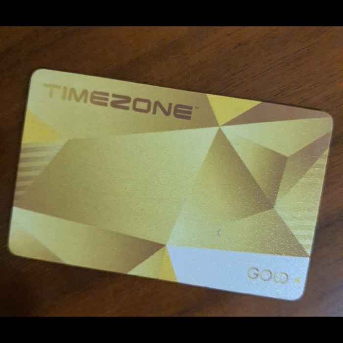 Kartu Tiket Timezone Gold tdk bs scan apps