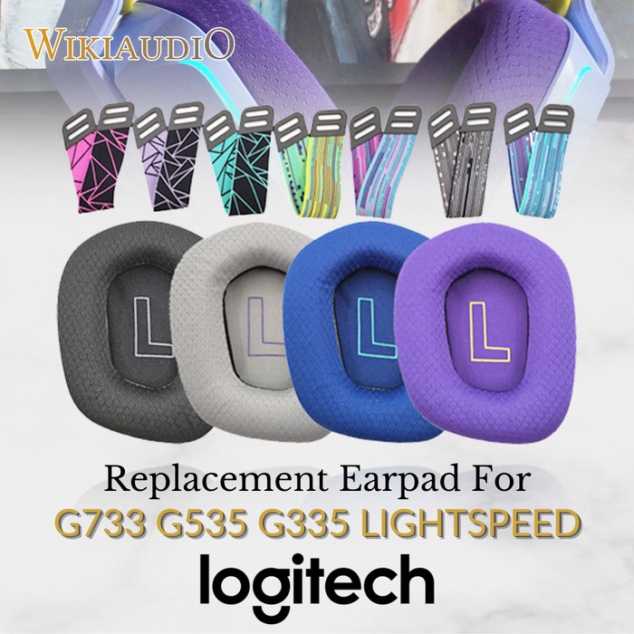 Earpad Busa Foam Headband Logitech G733 G 733 LIGHTSPEED Earcup