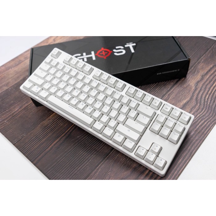 Keyboard Mechanical Ghost Paradox Gaming IBM87K RGB - Putih