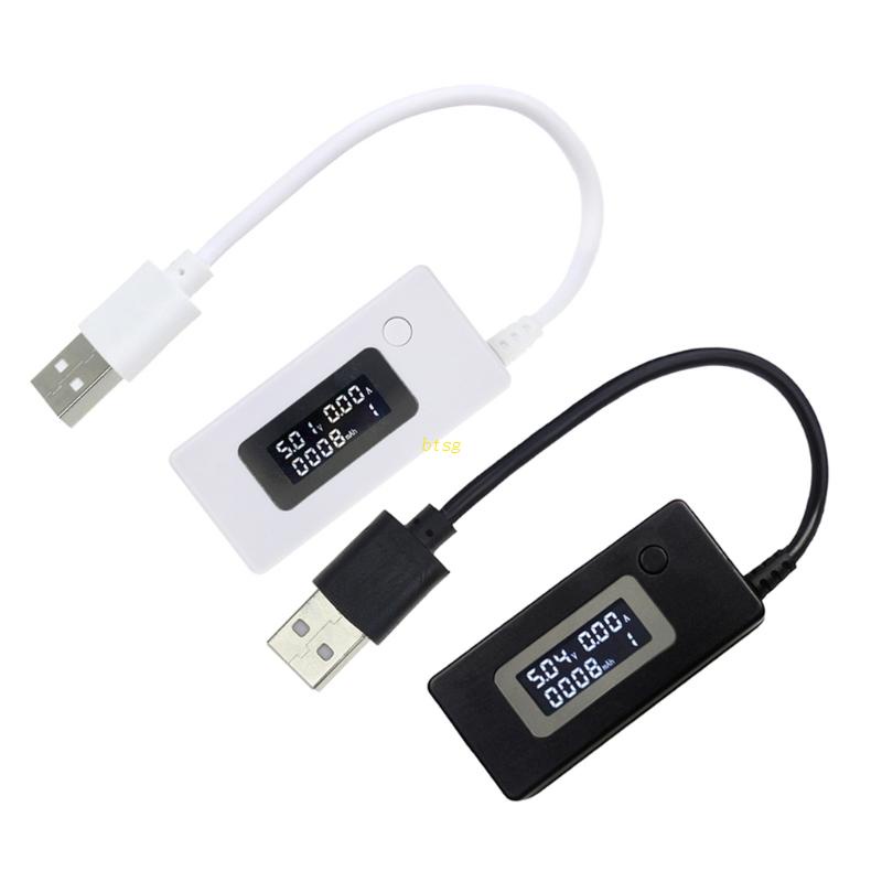 Btsg USB Mobile Power Capacity Tester Power Meter Tester Handphone Power- Monitor Panel