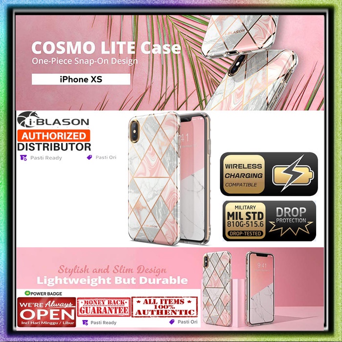 iPhone XS MAX / XS / XR Case IBlasson Cosmo Lite Marble (0.38mm) - iPhone XS