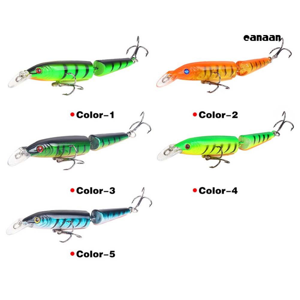 Cnn-10.5cm 2-bagian Hidup Neon Air Tawar Memancing Umpan Ikan Stimulasi Keras