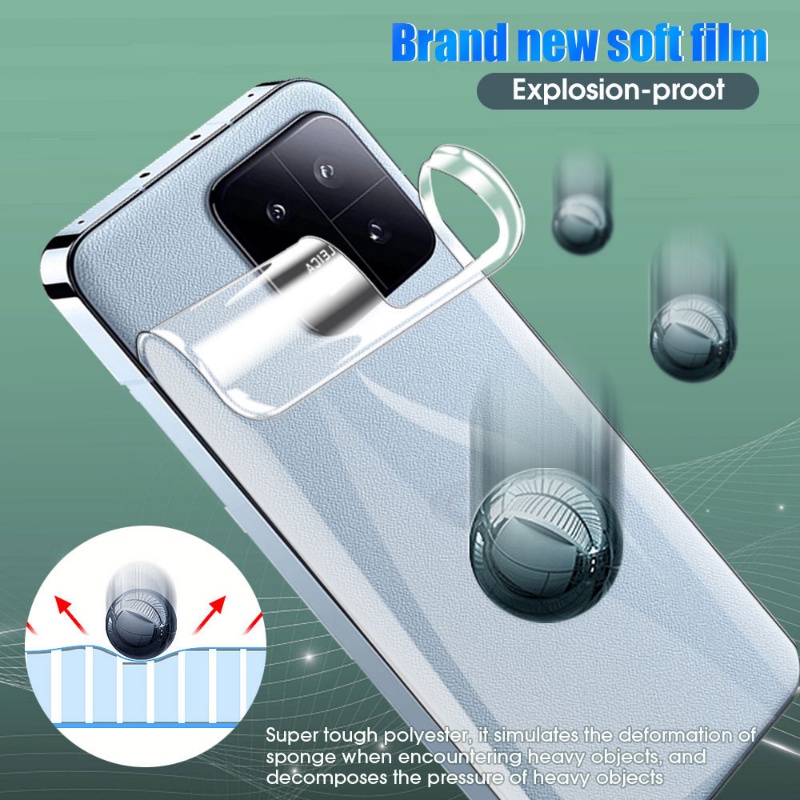 XIAOMI 3pcs High-definition Transparan Laminasi Mulus TPU Kembali Film Anti-drop Tahan Gores Lembut Hydrogel Film Untuk Xiaomi13 /13 Pro