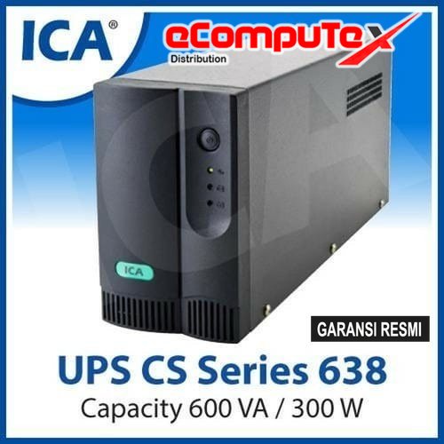 UPS ICA CS-638 CS638 600 VA / 300WATT COMPACT SMART GARANSI RESMI