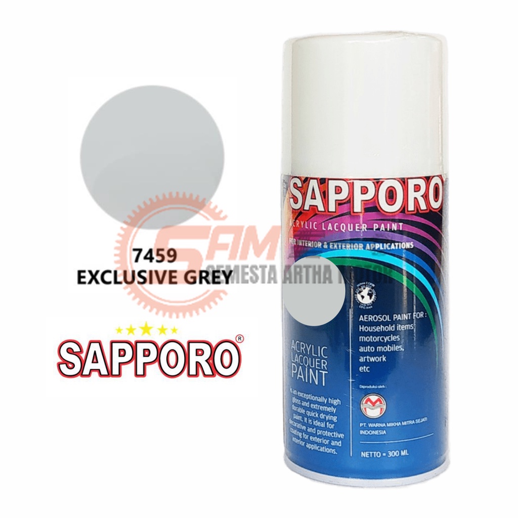 

Pilox Sapporo Exclusive Grey 7459 Cat Semprot 300ml Aerosol Abu Colour Spray Pilok