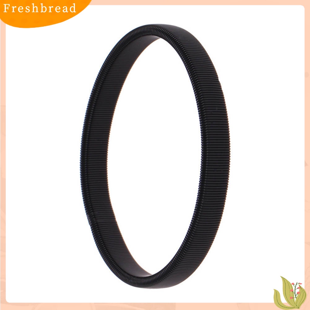 &lt; Freshbread &gt; Sederhana Pria Musim Semi Manset Bartender Bangle Elastis Gelang Cincin Logam Gelang