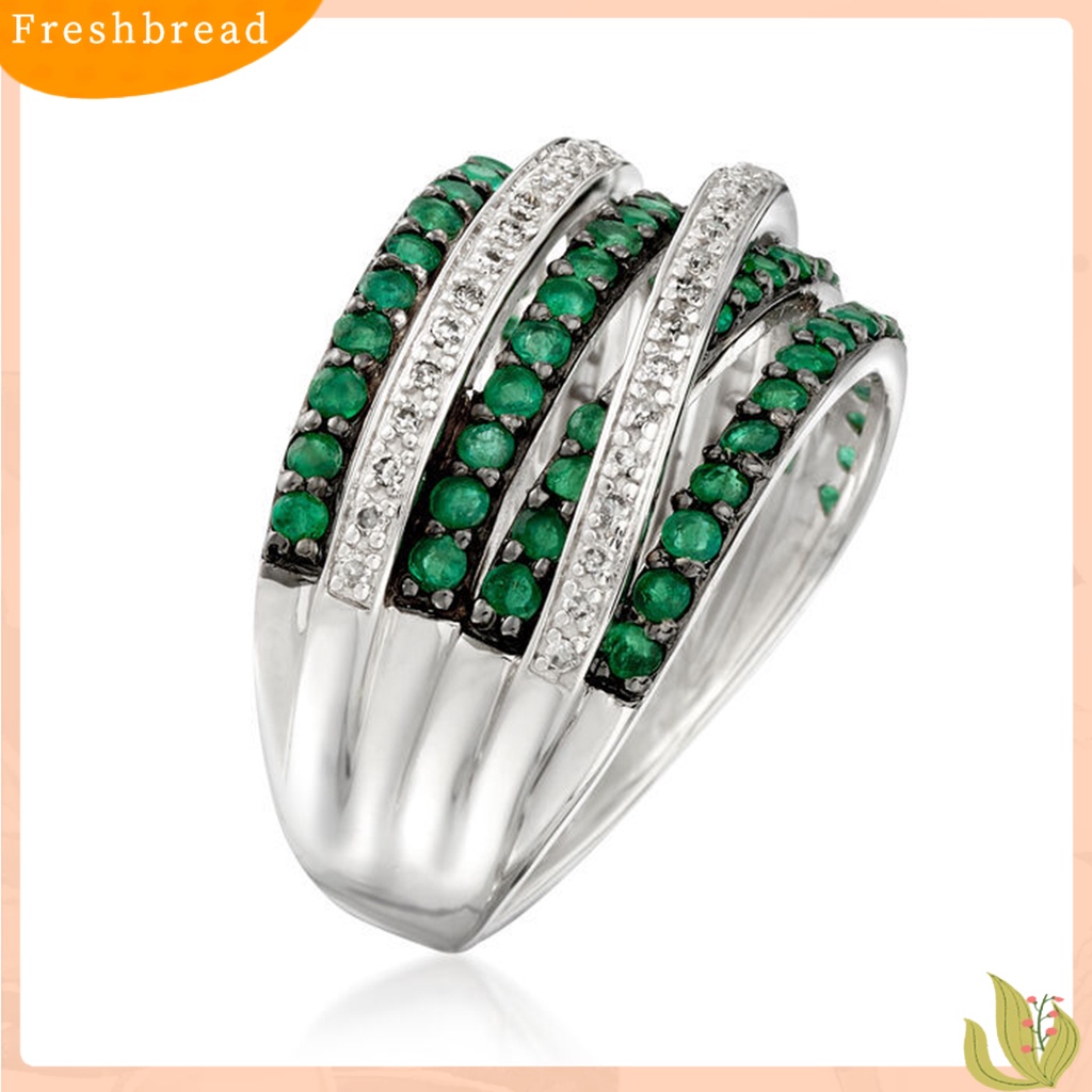 &lt; Freshbread &gt; Cincin Jari Cincin Jari Perhiasan Berbentuk Geometri Cantik Ramah Kulit Paduan Untuk Wanita