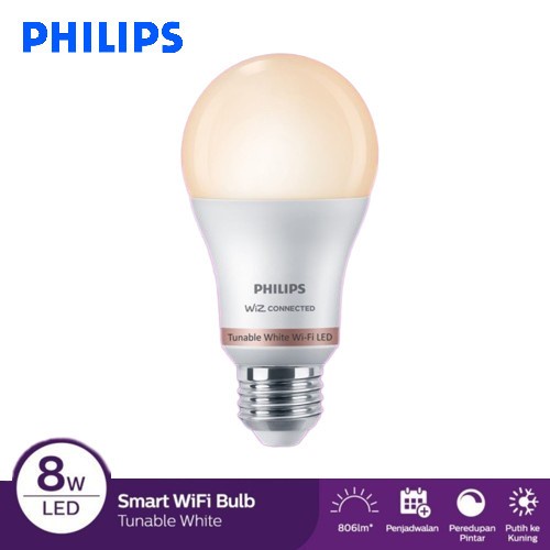 Lampu Philips Smart WiFi LED 8W - 60W With Bluetooth - Tunable White