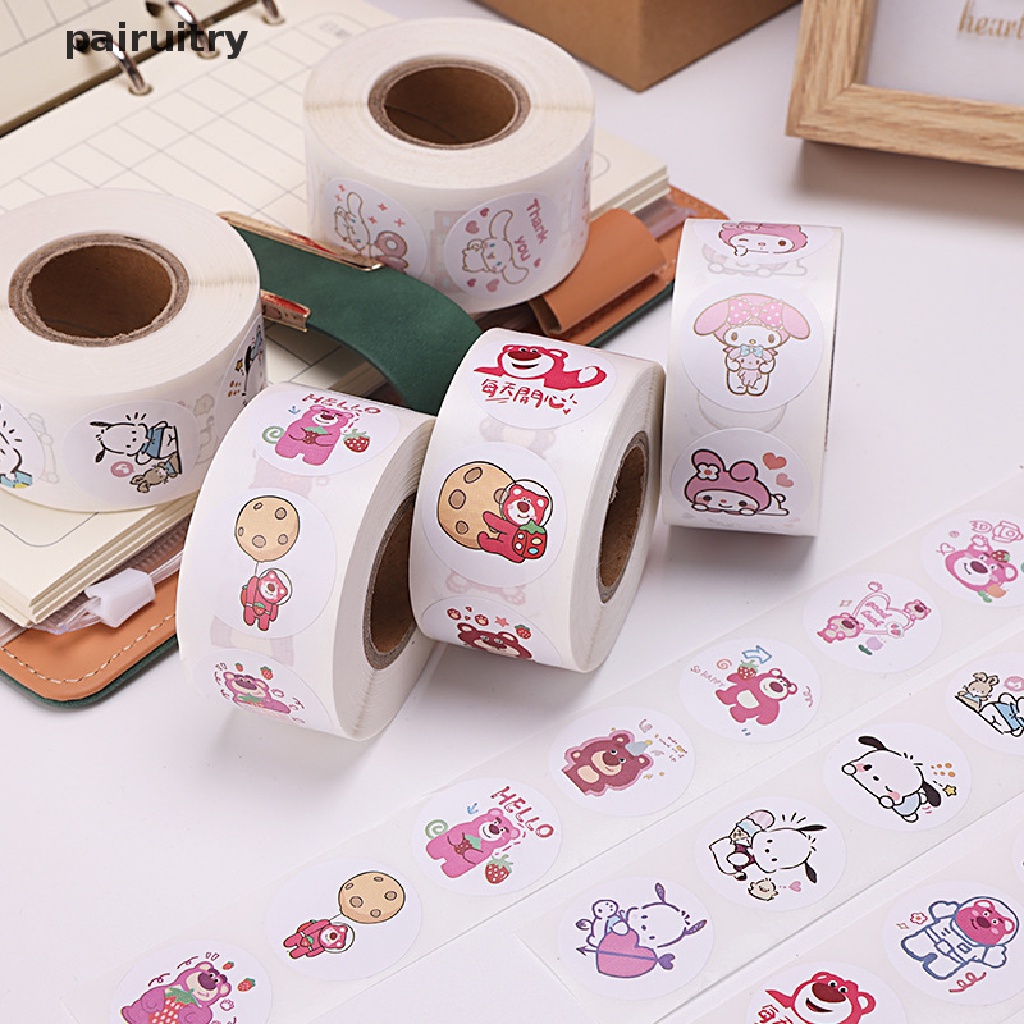 Prt 500stiker/Volume Stiker Kartun Lucu KT Kucing Bintang Pacha Anjing Kulomi Animasi Stiker Hias Kawaii PRT