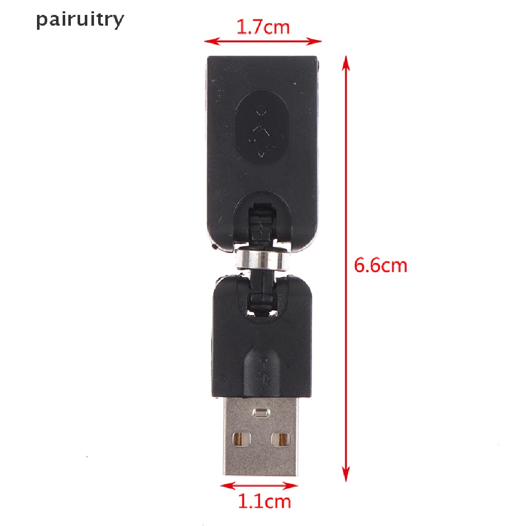 Prt Flexible Swivel Twist Angle 360derajat Rotag USB 2.0 Adapter Converter PRT