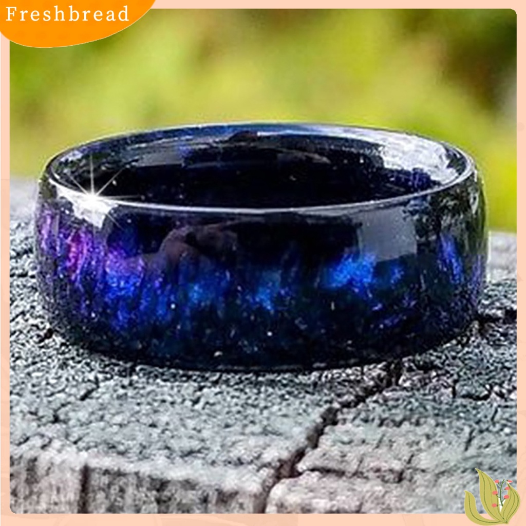 &lt; Freshbread &gt; Cincin Wanita Warna-Warni Resin Akrilik Eye-catching Romantic Sky Women Circlet Untuk Club