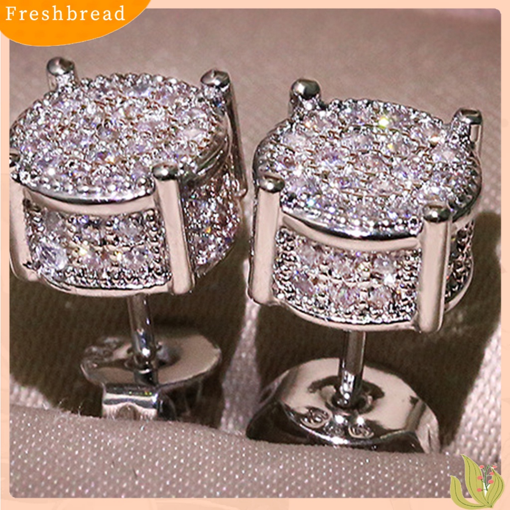 &lt; Freshbread &gt; Anting Tusuk Glossy All-match Eye-catching Four Claws Earring Ear Studs Untuk Pakaian Sehari-Hari