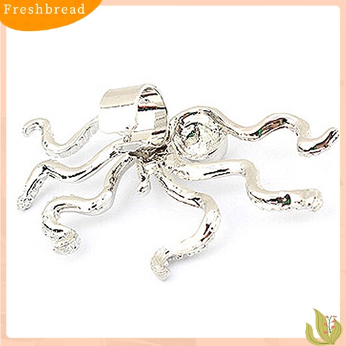 &lt; Freshbread &gt; Fashion Wanita Punk Rock Gurita Bentuk Telinga Stud Manset Klip Gesper Anting Hadiah