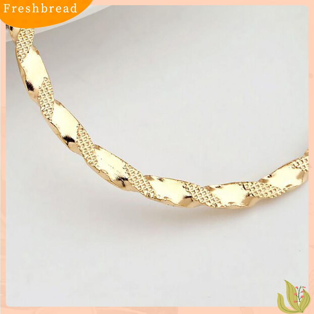 &lt; Freshbread &gt; Fashion Lady Berlebihan Memutar Anting Hoop Besar Wanita Lingkaran Menjuntai Perhiasan