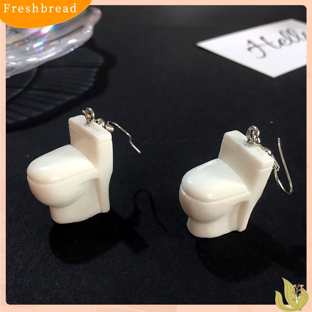 &lt; Freshbread &gt; Lucu Wanita Bathtub Closestool Dispenser Air Menjuntai Kait Anting Perhiasan Hadiah