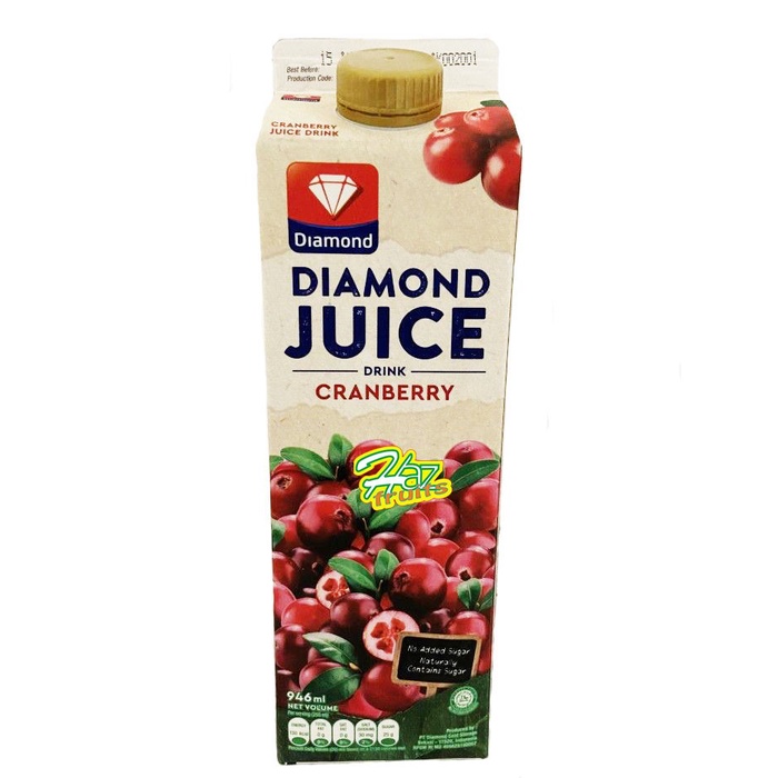 

Diamond Juice Drink Cranberry|Minuman Sari Buah Jus Cranberi 946 Ml