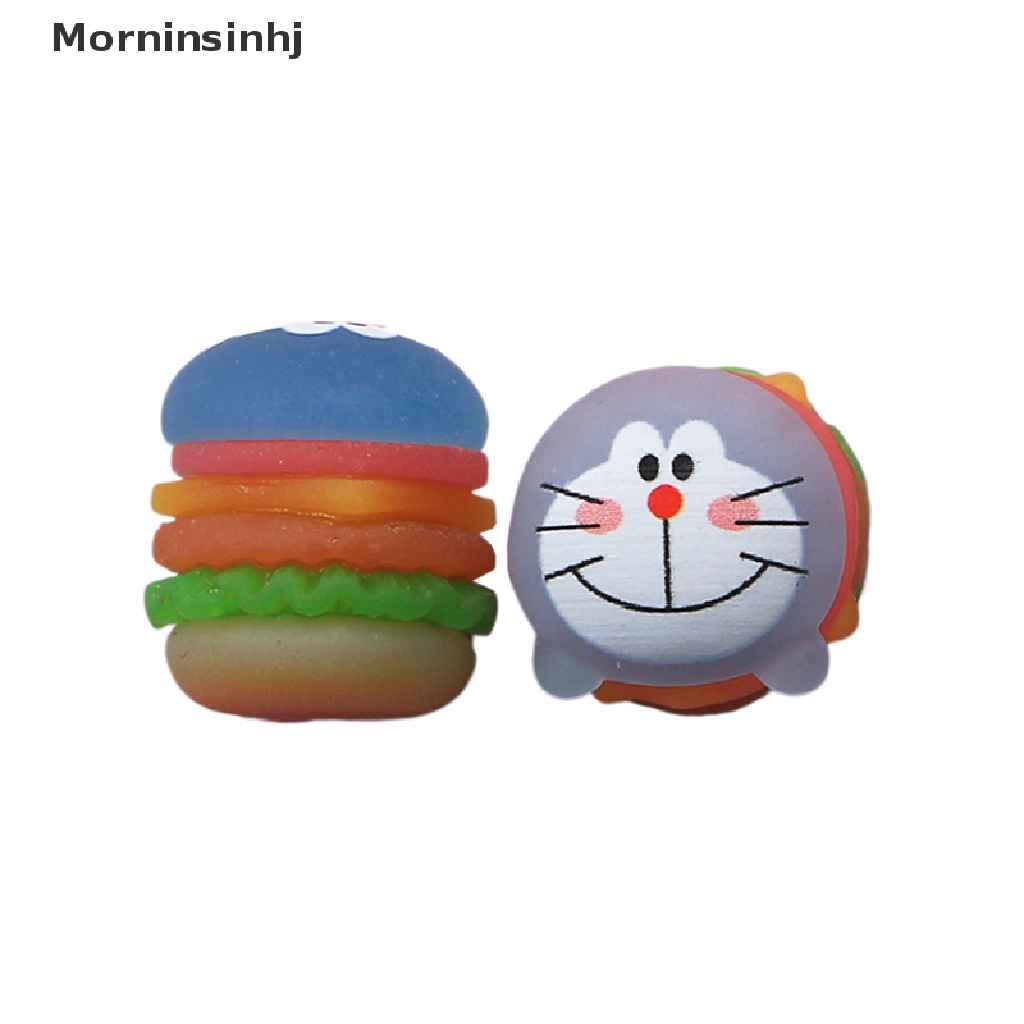 Mornin 10 Pcs Kartun Bercahaya Hewan Hamburger Cream Lem DIY Ponsel Shell Perhiasan Resin Aksesoris id