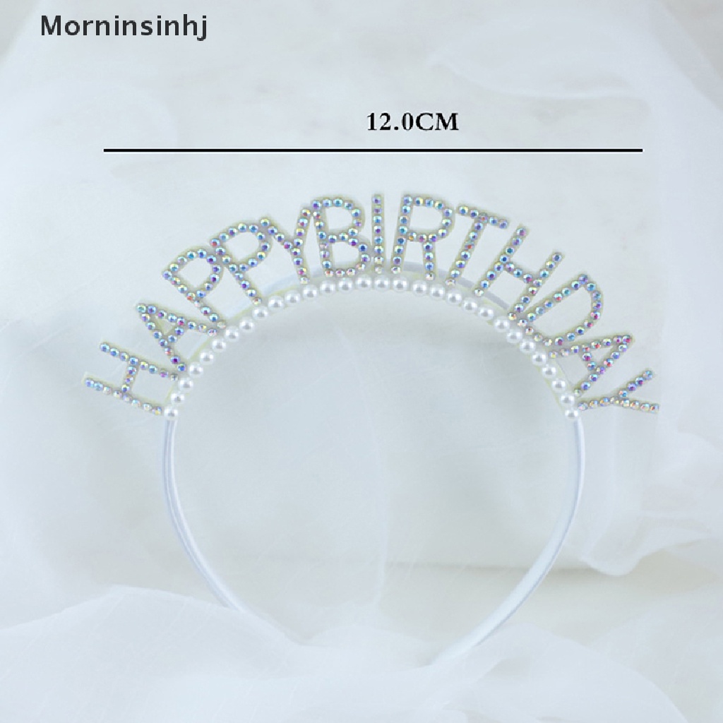 Mornin Glitter HAPPY Birthday Bando Payet Dekorasi Ulang Tahun Birthday Party id