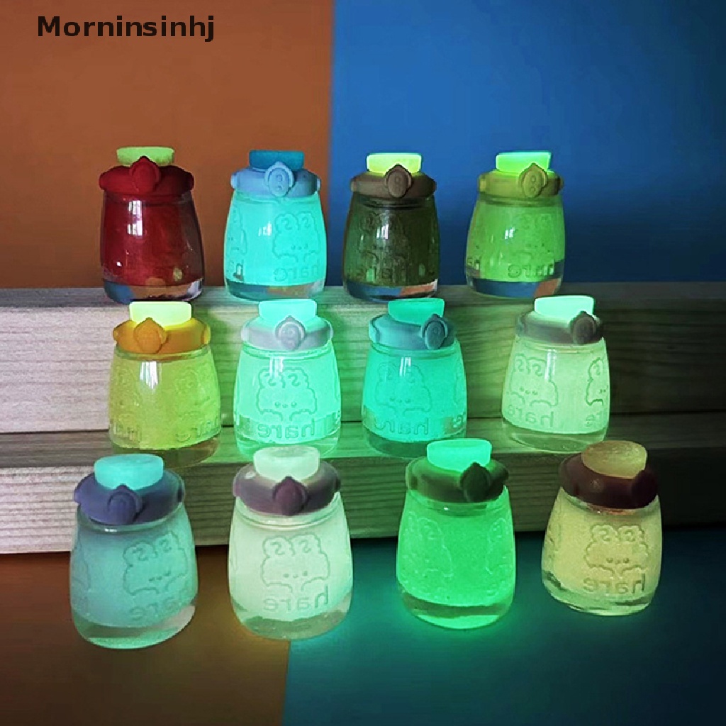 Mornin 2pcs Cangkir Air Mini Luminous Botol Kecil Aksesoris Mainan Lucu Untuk DIY Crafg Bahan Perhiasan Ch Supply Dekorasi id