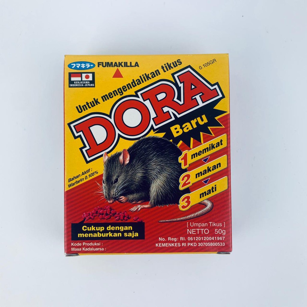 FUMAKILLA DORA RACUN TIKUS 50g/ 100g/ 200g