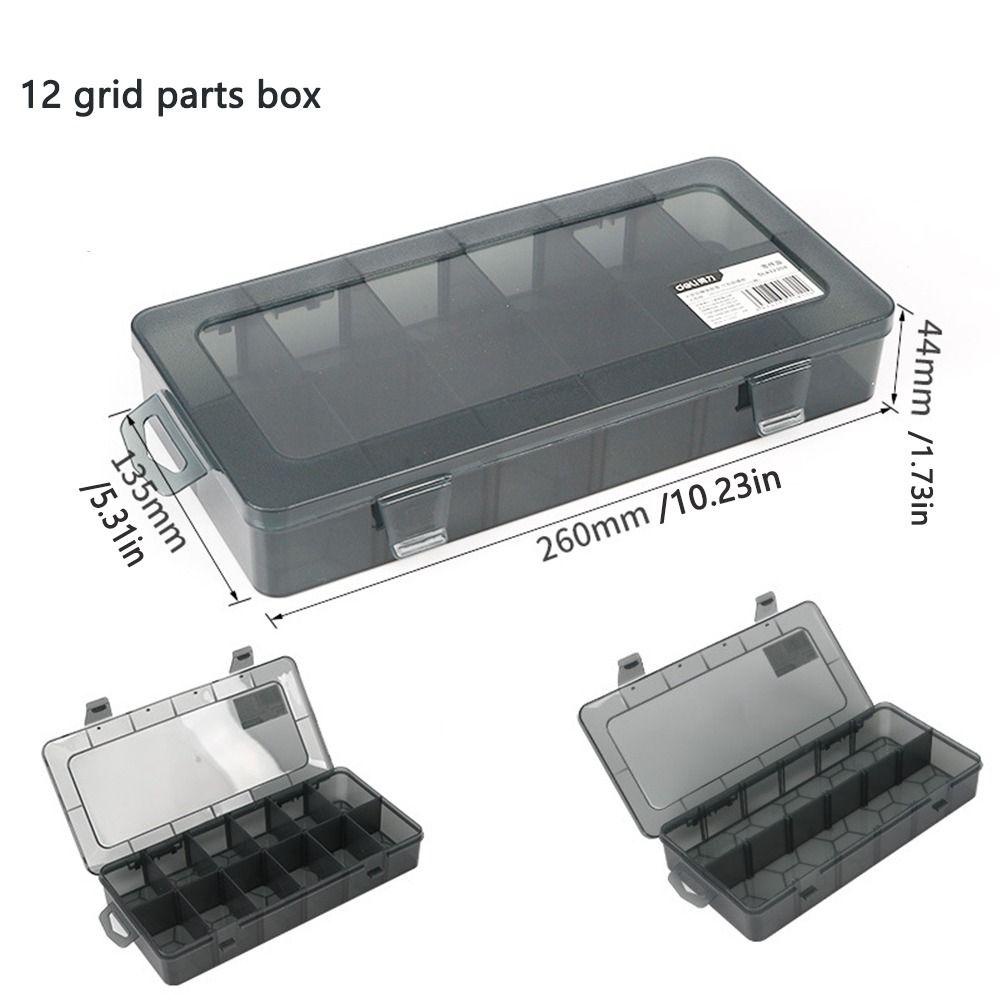 Lanfy Kotak Penyimpanan Alat Craft Slot Plastik Kemasan Koper Adjustable Organizer Box