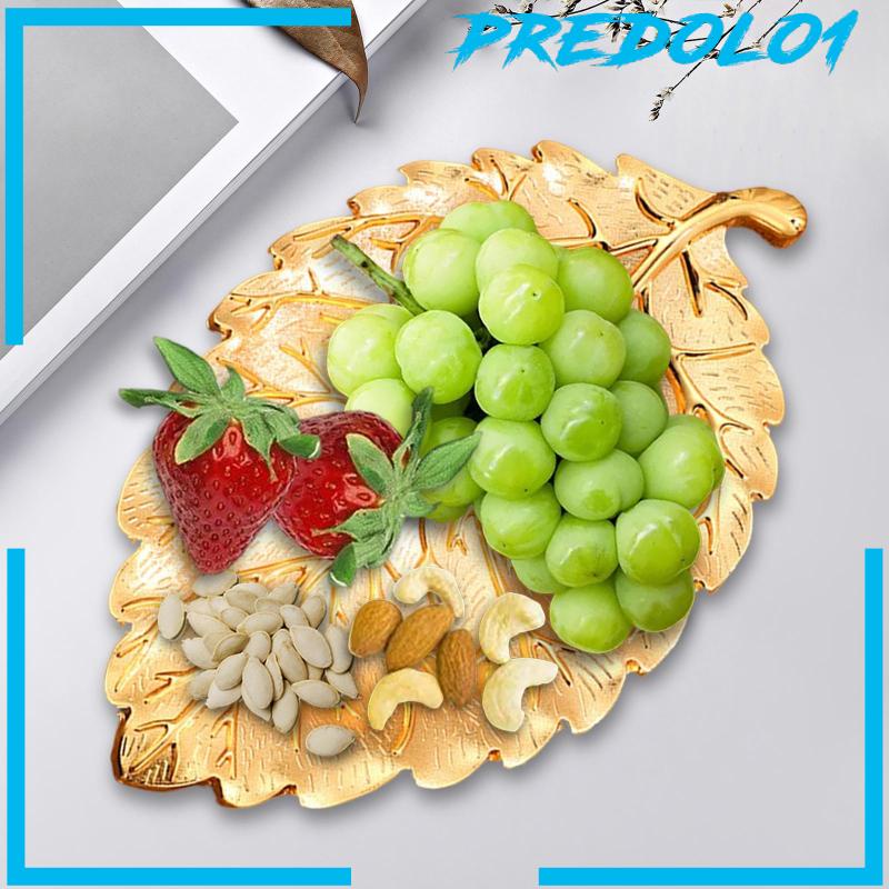 [Predolo1] Nampan Saji Bentuk Daun Baki Hias Untuk Makanan Pembuka Untuk Dapur Kamar Mandi