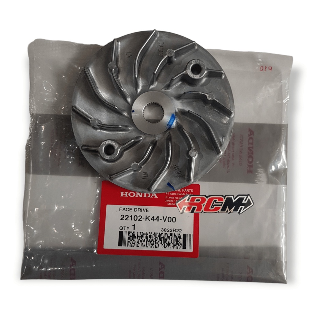 22102-K44-V00 FACE DRIVE KIPAS LAWAN RUMAH LOLER ROLER CVT BEAT POP ECO STREET SCOOPY VARIO110 VARIO