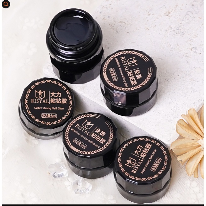 Super Strong Nail Glue Risyal Drilling glue Lem Kuku Nail Art Aksesoris