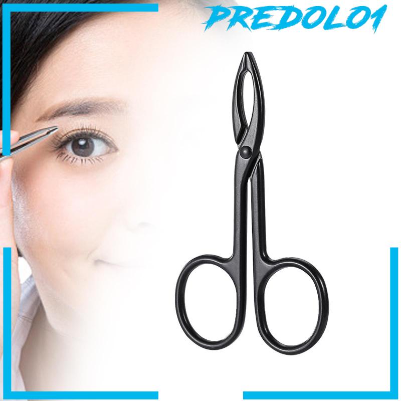 [Predolo1] Pinset Alis Gunting Gagang Pegangan Nyaman Flat Tip Tweezer Trimming