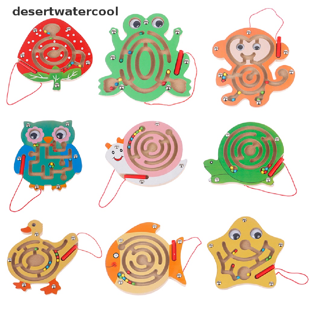 Deid Anak Sibuk Papan DIY Aksesoris Mini Labirin Magnetik Mainan Edukasi Anak Martijn