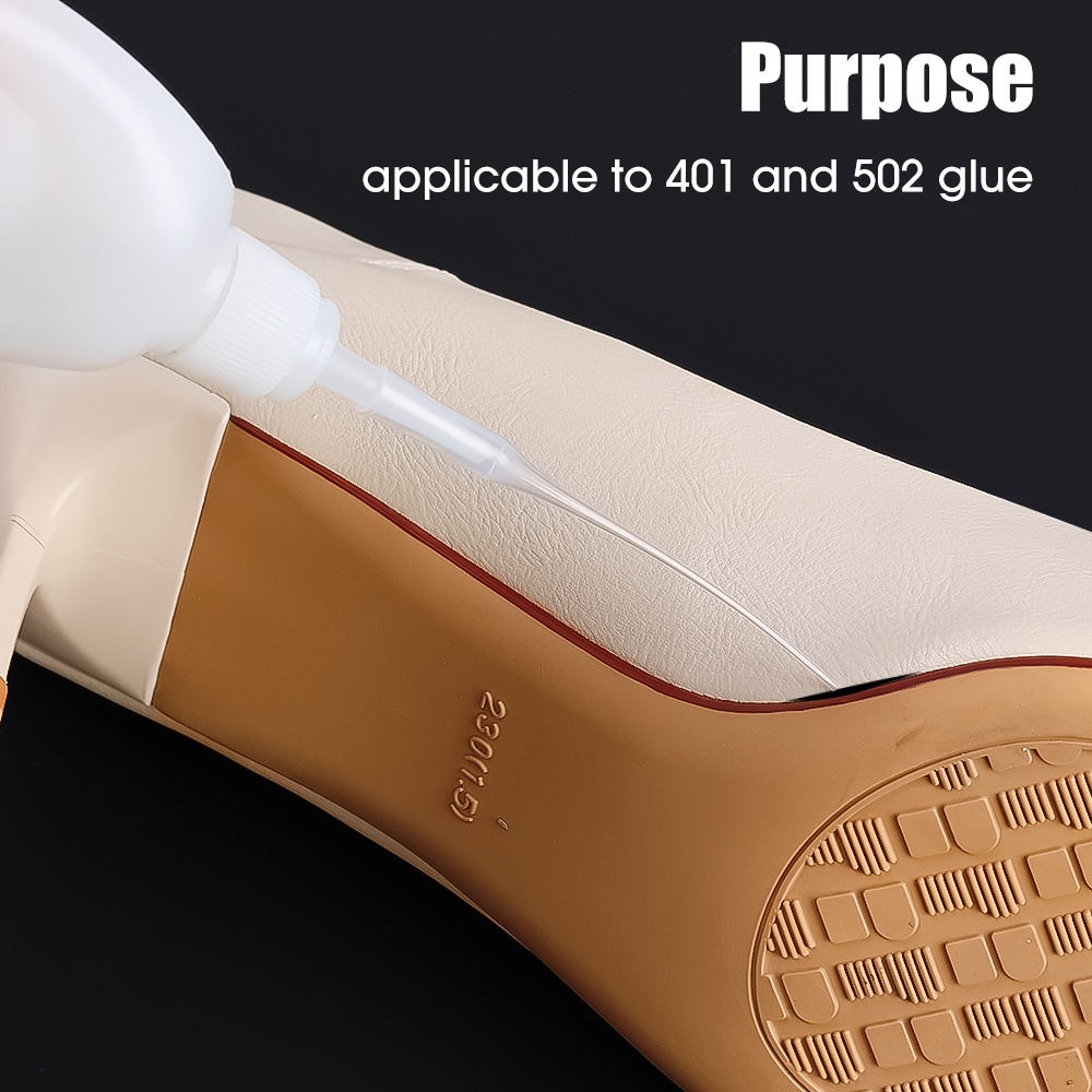 Lem Tangan Non Perekat Micro Nozzle 100Pcs Pipet Transparan Cocok Untuk 401dan502lem Presisi Aplicator Dropper Nozzle DIY Craft Dispensing Hose