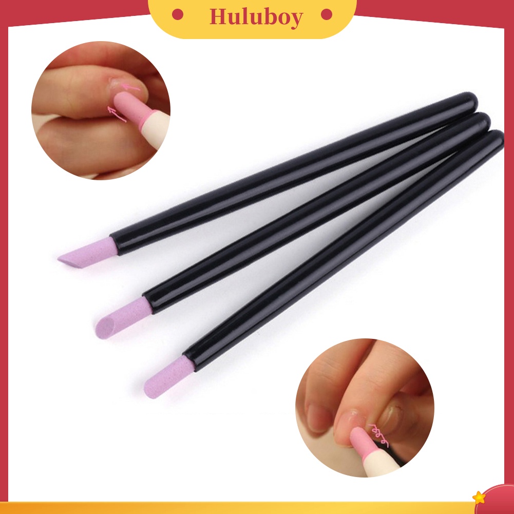 {In Stock} Nail Art Quartz Scrub Stone Cuticle Remover Pen Pusher Manicure Polish Alat