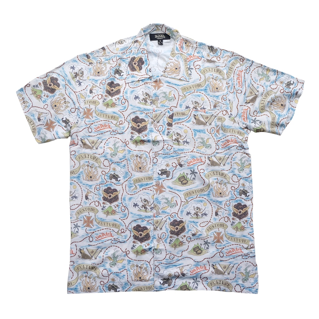 Von Dutch Print Shirt 0745 White