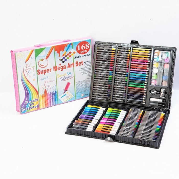 

Terlaris 168Pcs - Pensil Warna, Alat Tulis Set Crayon, Coloring Set, Colouring