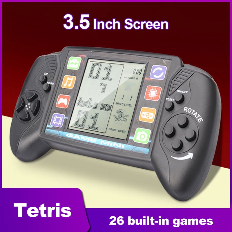 Handheld Retro Mini Gameboy Layar Tetris Game Console Gamebot 3.5inch Big Screen