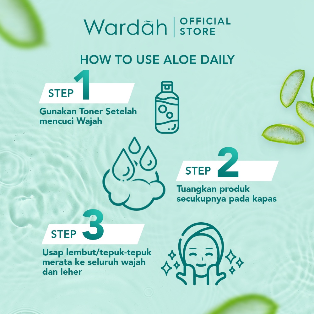 Wardah Nature Daily Aloe Hydramild Essence Toner 100 ml