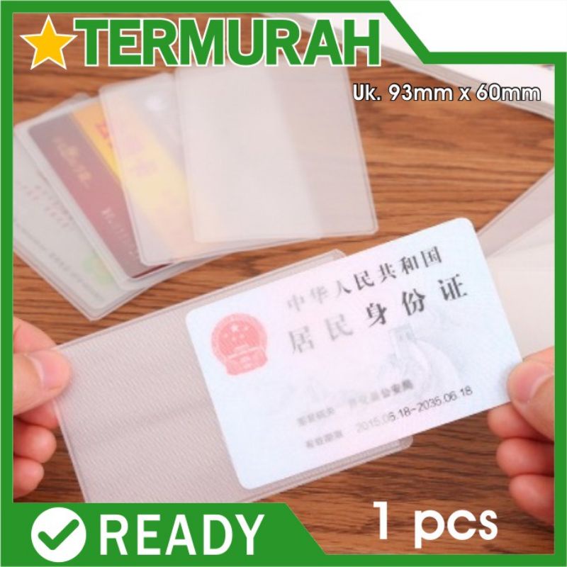 

Cover KTP SIM ATM Pelindung Sampul Kartu Anti Gores Plastik Doff Kartu