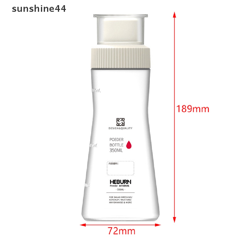 Sunshine 350ml Toples Garam Gula Lada Botol Bumbu Dengan Label Kitchen Tools ID