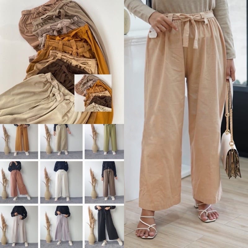 HABLE KULOT WARNA HITAM PUTIH MUSTARD COKLAT HIJAU SAGE COKSU