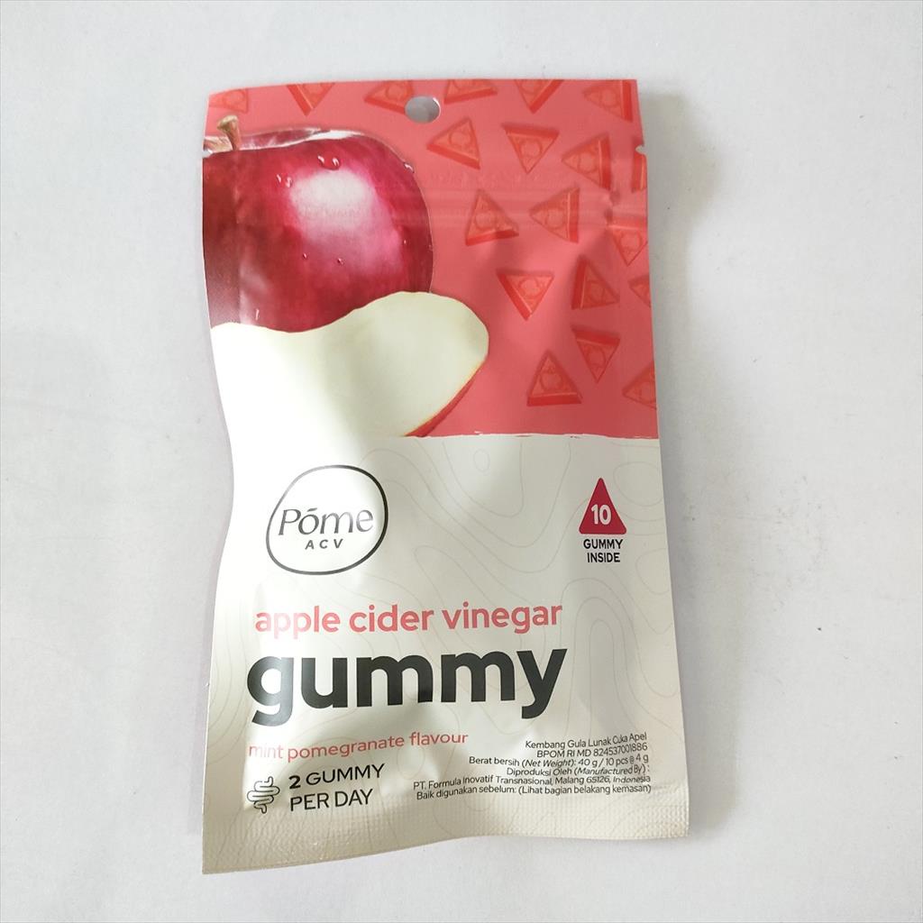 Pome - Apple Cider Vinegar ACV Gummy isi 10 Suplemen Gummy Cuka Apel
