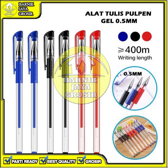 

[BJG] PULPEN PENA BOLPEN BOLPOINT BALLPOINT GEL JELLY 0.5MM 0.5 MM MERAH BIRU HITAM ATK SERBAGUNA MULTIFUNGSI