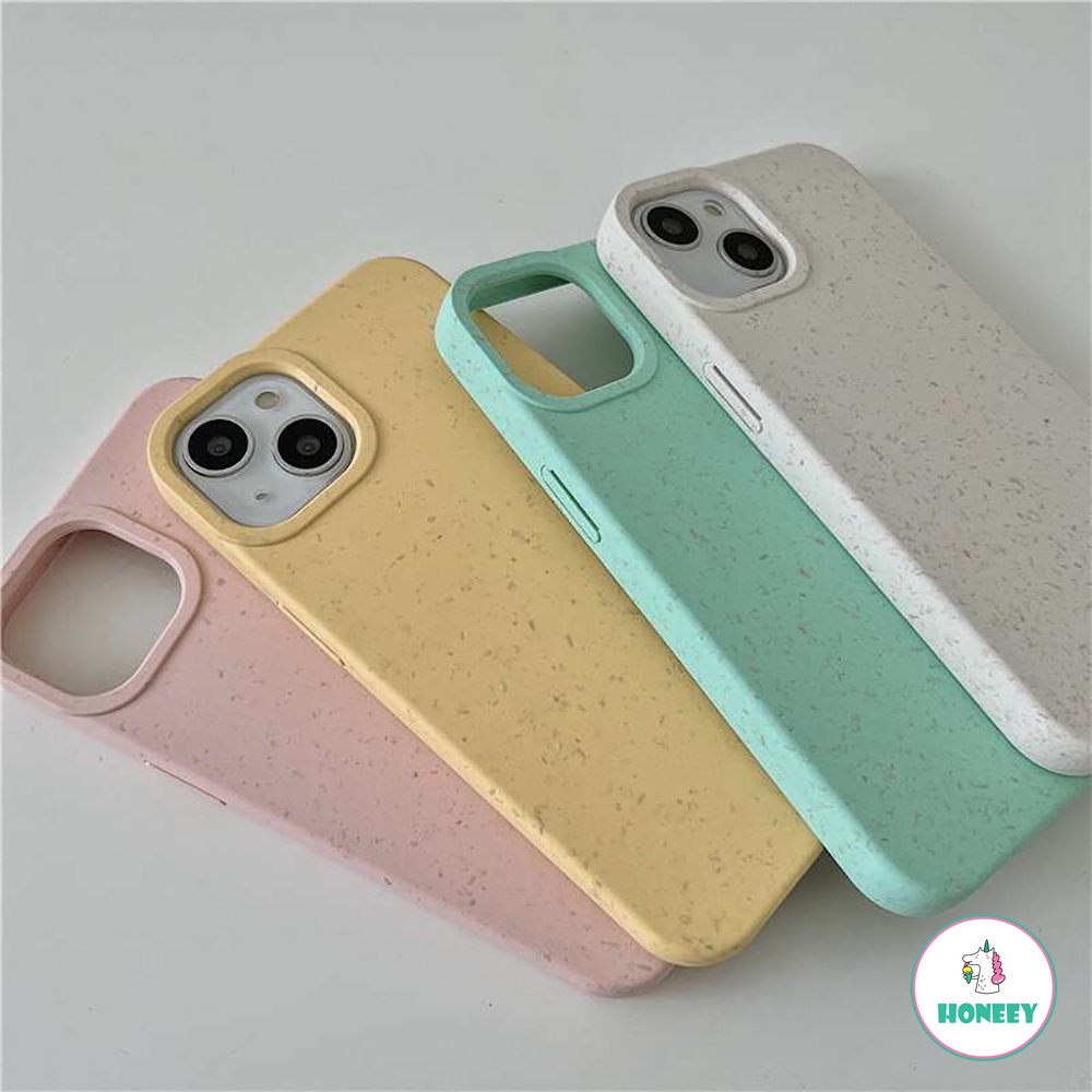 Casing Ponsel Silikon Cair Untuk Iphone14 13 12 11 Pro Max Matte Wheat Straw Cover Untuk iphone X XR XS Max6 7 8 Plusbumper Shockproof Case