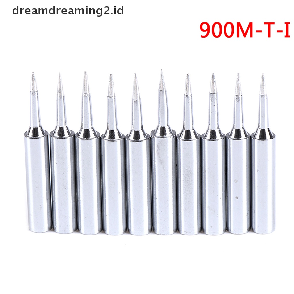 (hot) 10pcs 900m-t-i solder tips solder Tajam Pengganti solder Alat Kepala Besi//