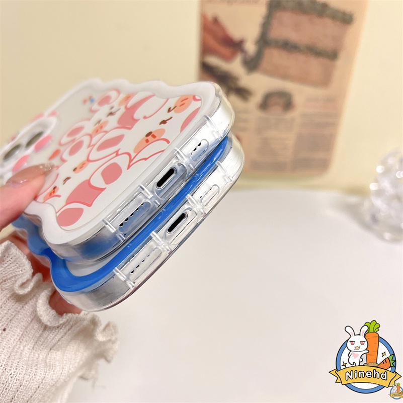 IPHONE Casing Kompatibel Untuk Iphone14 13 12 11 Pro Max X Xr Xs Max7 8 6 6s Plus SE 2020 Ins Pasangan Lucu Casing Ponsel Monster Kecil Lensa Melindungi Anti Jatuh Lembut Silikon Cover Pelindung