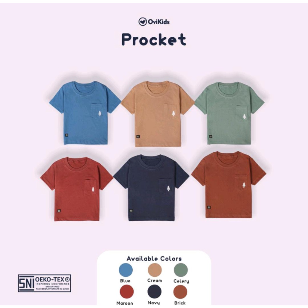 OVIKIDS PROCKET / BAJU KAOS ANAK