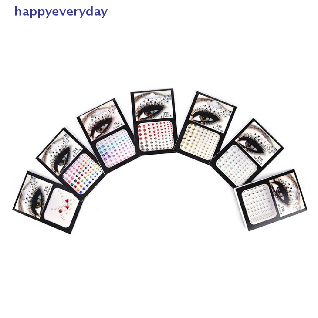 [happy] New Jewel Eyes Makeup Crystal Eyes Stiker Tato Diamond Glitter Stiker Makeup [ID]