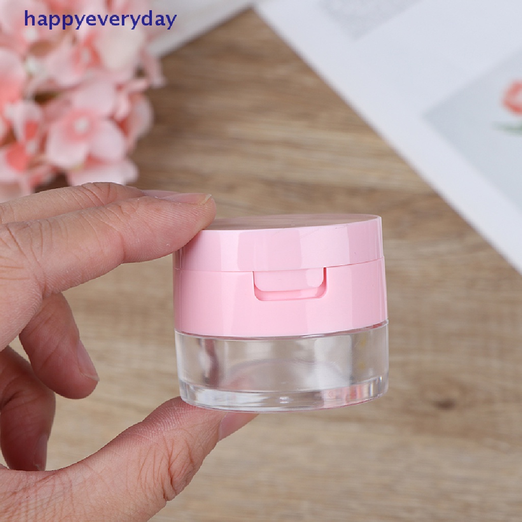 [happy] 7style Ayakan Kosmetik Kosong Longgar Jar Wadah Puff Box Mirror Container Case [ID]